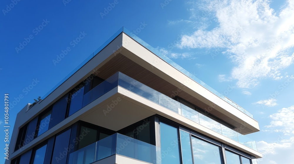 Obraz premium Modern Residential Building with Clean Lines