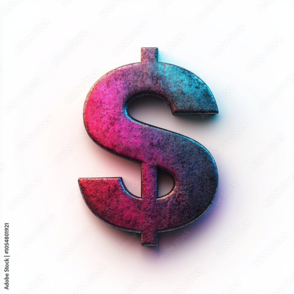 A stylized dollar sign with a vibrant gradient effect. A stylized dollar sign with a vibrant gradient effect.