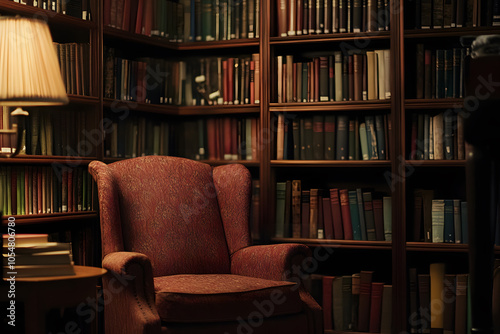 Cozy library with shelves of books in various colors and sizes, creating an inspiring background for video calls