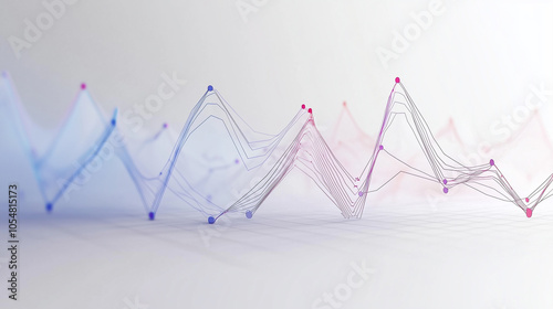 Abstract color lines technology sense mountains
