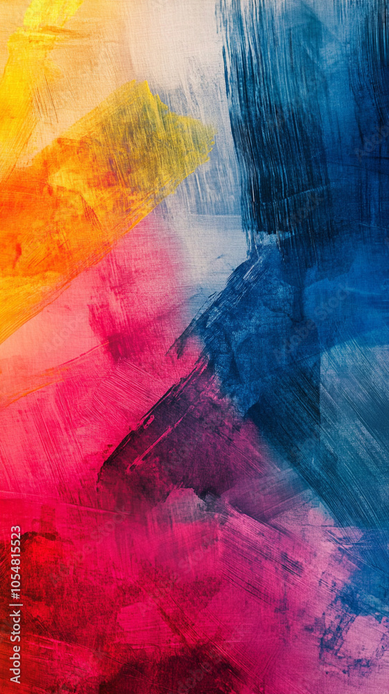 abstract background featuring bold strokes of yellow, pink, and blue, creating dynamic and energetic composition that evokes creativity and emotion abstract background featuring bold strokes of yellow, pink, and blue, creating dynamic and energetic composition that evokes creativity and emotion