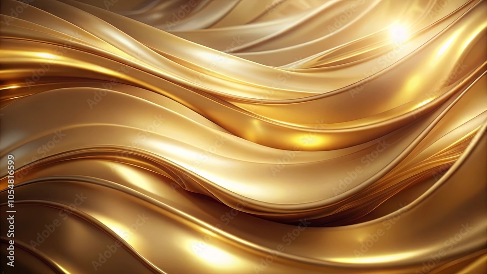 Abstract Golden Curves - A Symphony of Smooth, Flowing Shapes and Shimmering Light Abstract Golden Curves - A Symphony of Smooth, Flowing Shapes and Shimmering Light