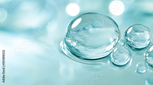 Wallpaper Mural Closeup of Water Droplets Creating a Refreshing Calm ZenLike Atmosphere : Generative AI Torontodigital.ca