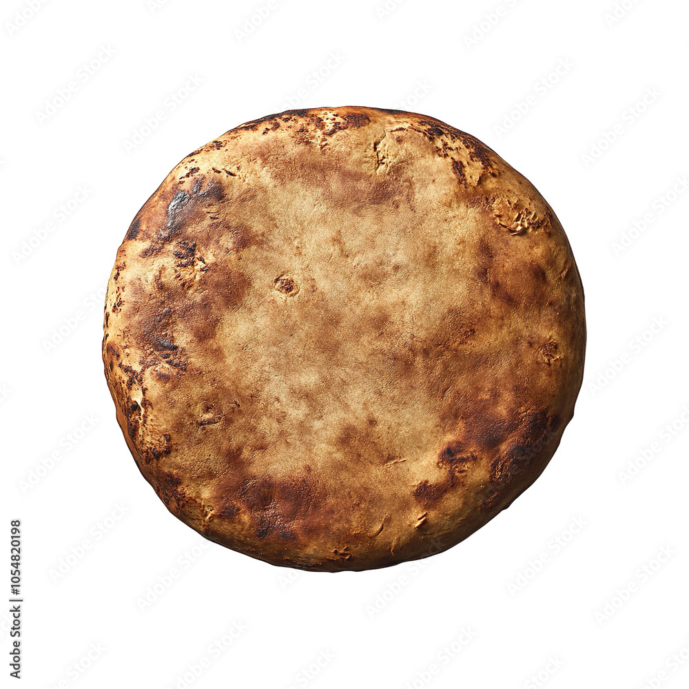 Top View of a Round Crusty Bread Top View of a Round Crusty Bread