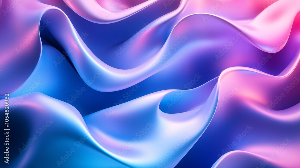 Obraz premium Abstract Purple and Blue Wavy Texture Background