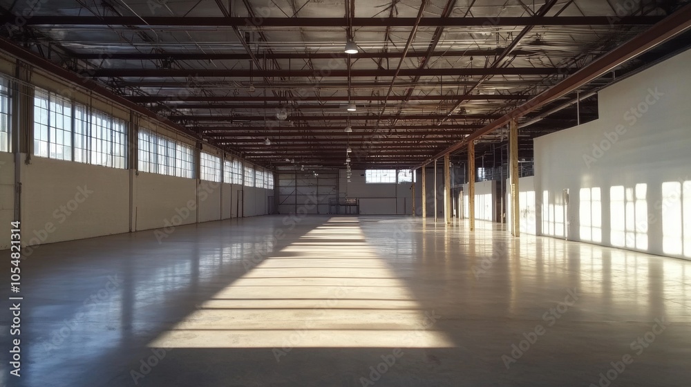 Empty Warehouse Sunlight. Empty Warehouse Sunlight.