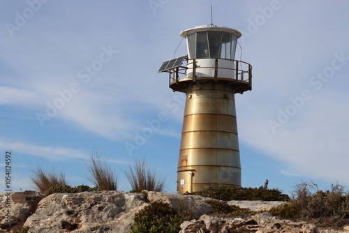 lighthouse on the coast of the sea