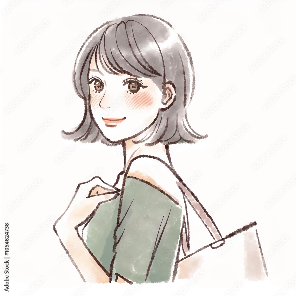 女性・女の子のイラスト素材 女性・女の子のイラスト素材