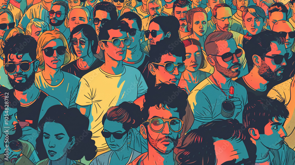 Crowd of people at a concert. Crowd of people at a concert.