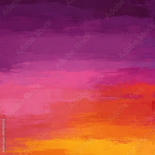 A vibrant abstract gradient blending purple, pink, and orange hues.