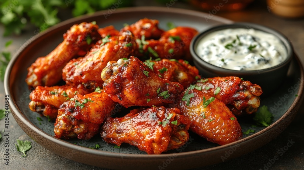 Appetizing Fried Chicken Wings Appetizing Fried Chicken Wings