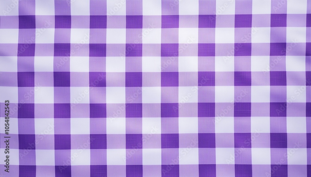 Fototapeta premium Pattern purple and white square seamless fabric paint