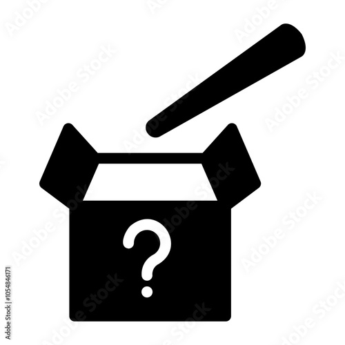 mystery box Solid icon