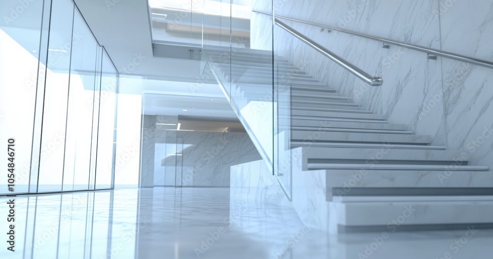 Modern Marble Stairs. Modern Marble Stairs.