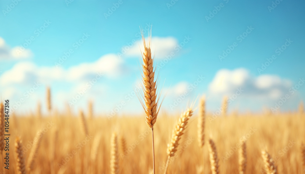 Fototapeta premium golden wheat field in summer