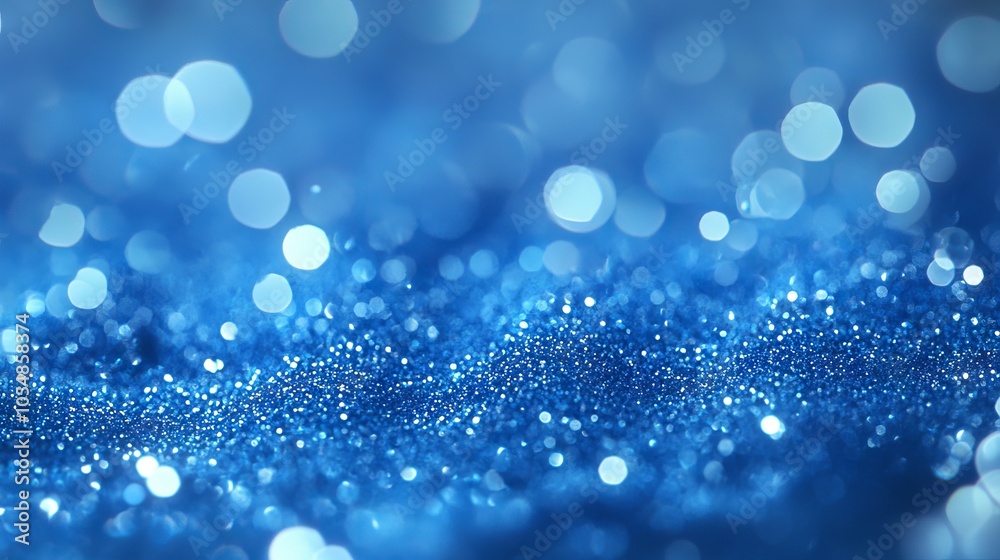 Vibrant abstract blue glitter background with soft out-of-focus effect and 3d rendered texture for creative digital art and graphic design projects Vibrant abstract blue glitter background with soft out-of-focus effect and 3d rendered texture for creative digital art and graphic design projects