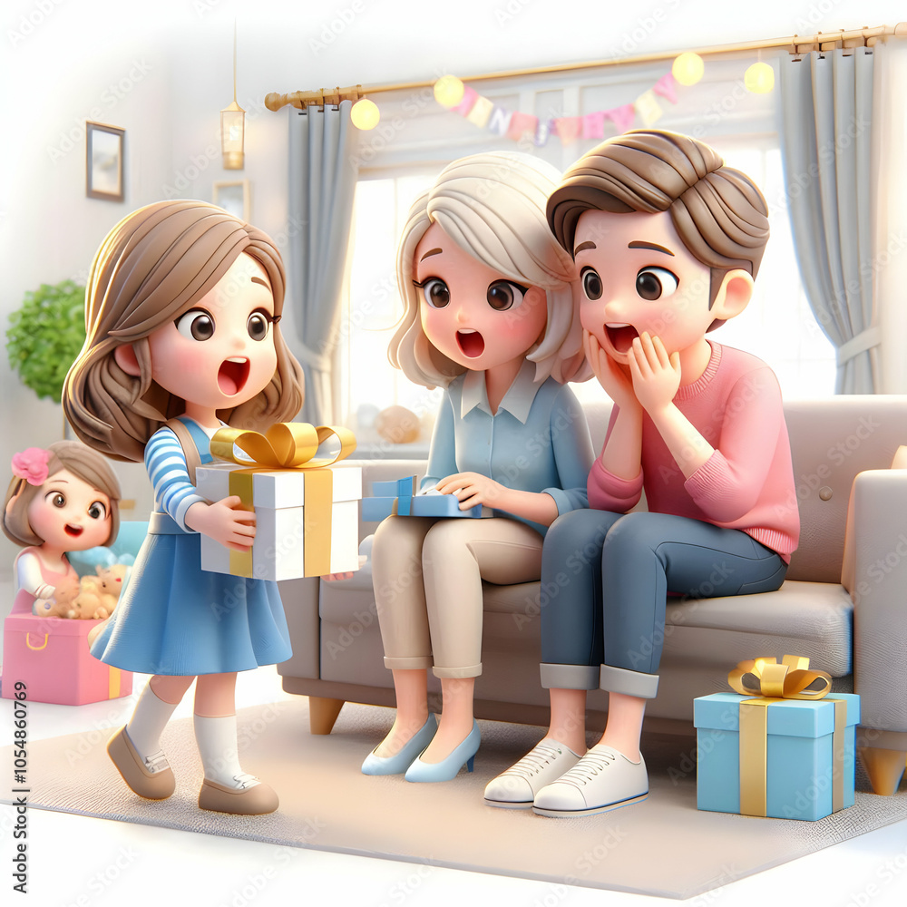 3D Icon Siblings Surprise Parents Special Anniversary Gift Candid Shot Living Room Family Celebration Love Joy Moment Ideal Ads Anniversary Gifts Special Occasion Promotion 3D Icon Siblings Surprise Parents Special Anniversary Gift Candid Shot Living Room Family Celebration Love Joy Moment Ideal Ads Anniversary Gifts Special Occasion Promotion