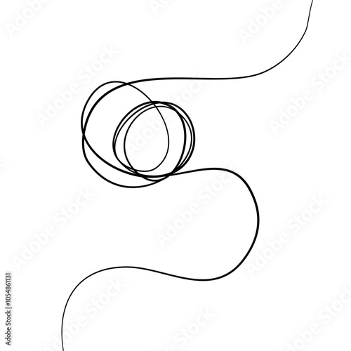 Scribble line hand drawn