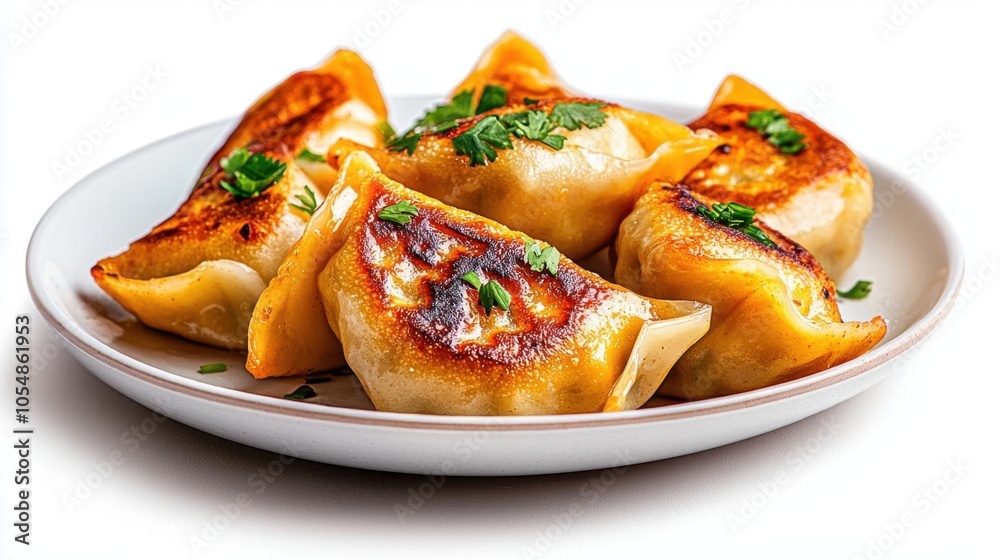 A photostock of dim sum dumplings on a white background, authentic and steamed. A photostock of dim sum dumplings on a white background, authentic and steamed.
