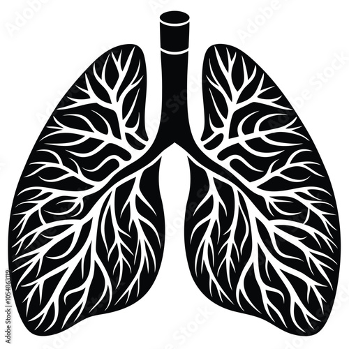 Human Lungs vector illustration,