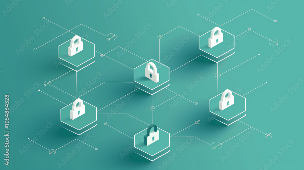 Digital Security Locks Representing Data Protection in Networked Blocks Digital Security Locks Representing Data Protection in Networked Blocks
