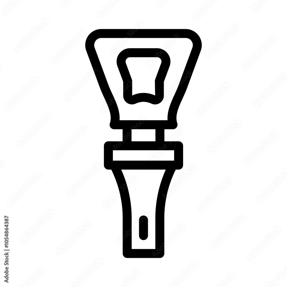 bottle opener outline style bottle opener outline style