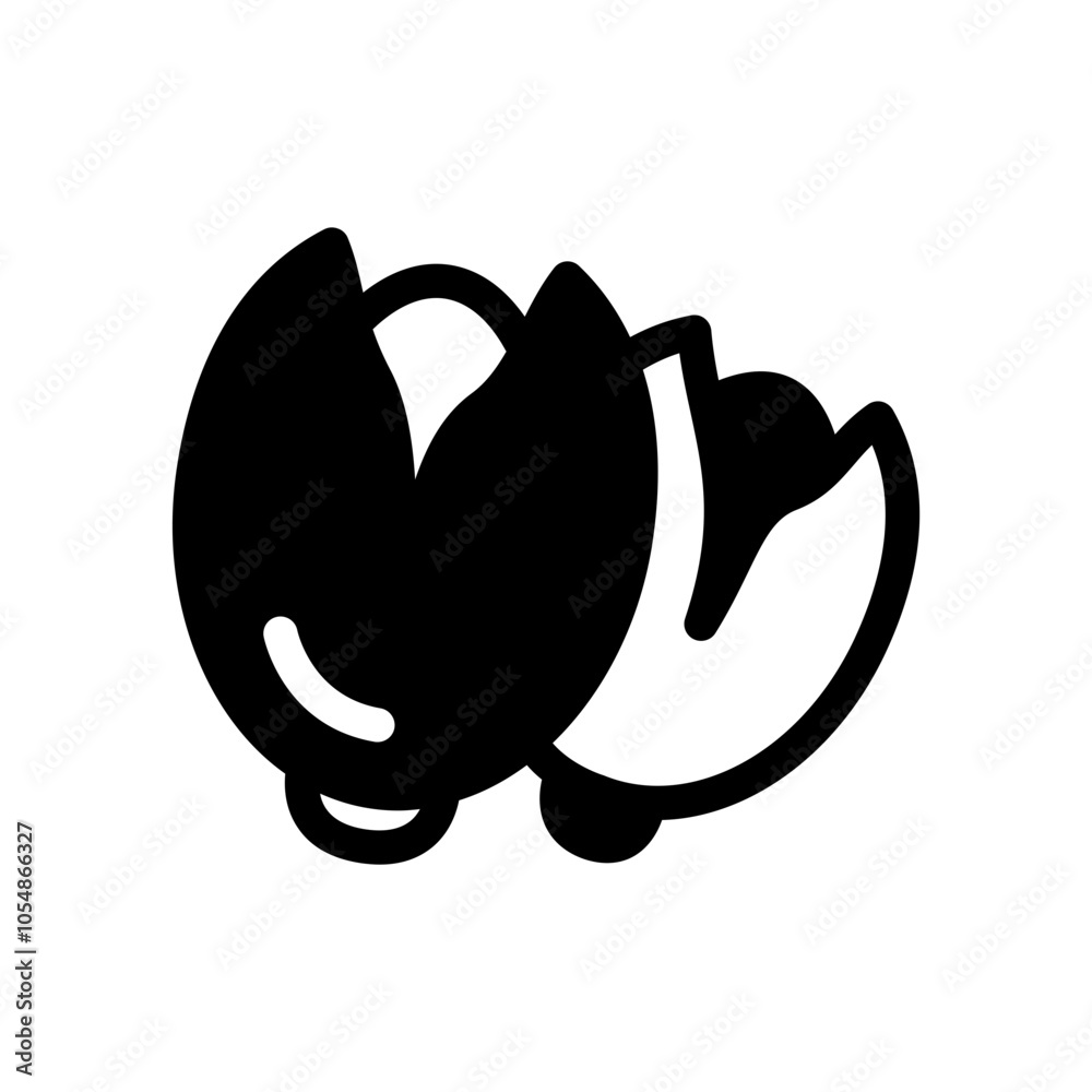 Fototapeta premium pistachio glyph style