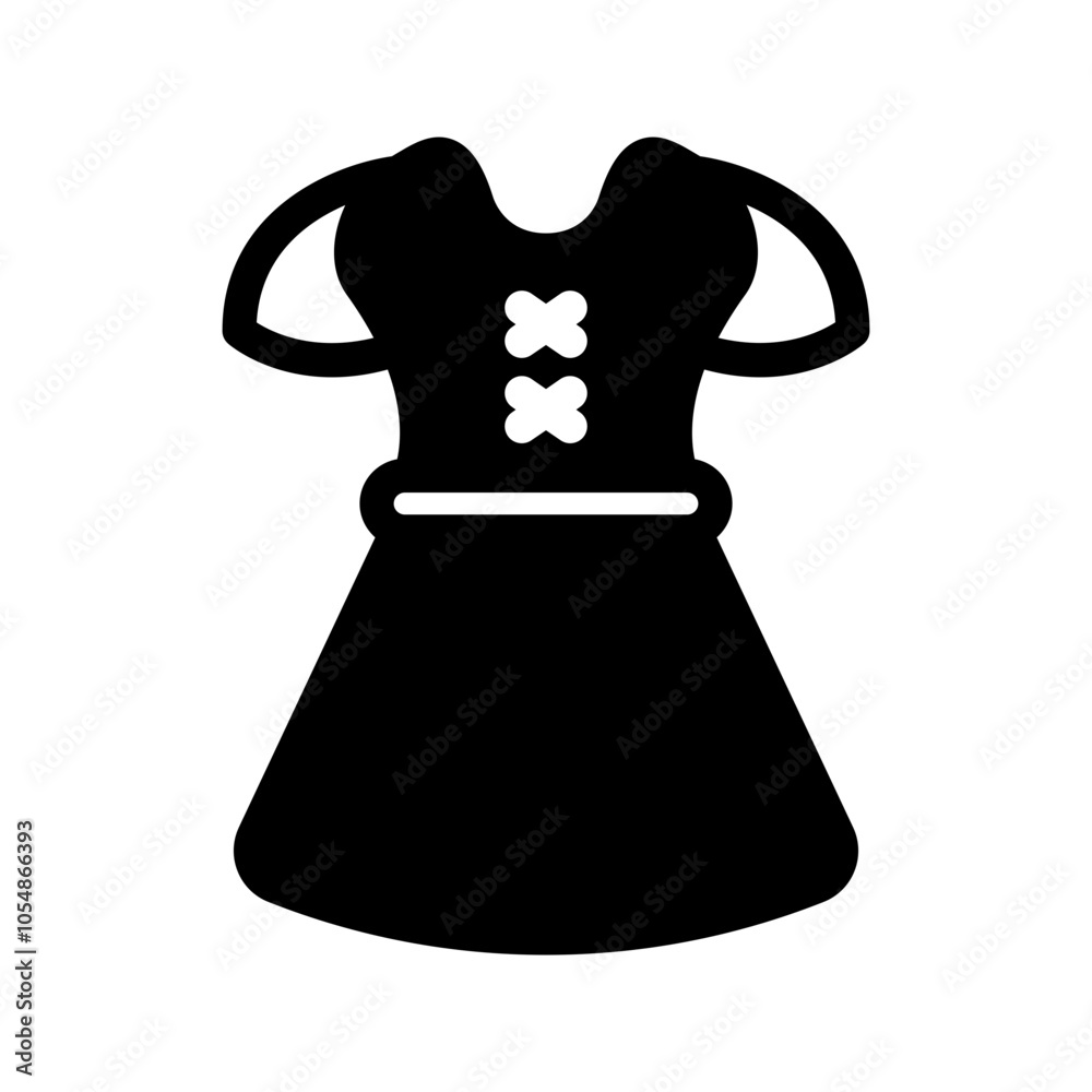 dirndl dress glyph style