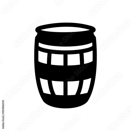 barrel beer glyph style