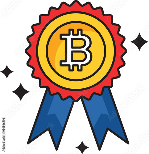 Bitcoin Badge Icon