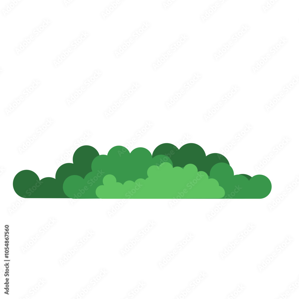 Green bush blossom Green bush blossom