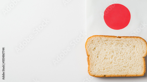 Japanese Flag and Bread Sli...