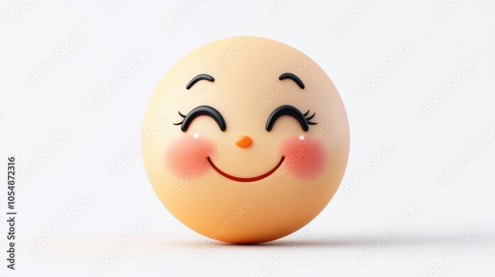 Cheerful Smiley Face with Happy Expression Cheerful Smiley Face with Happy Expression