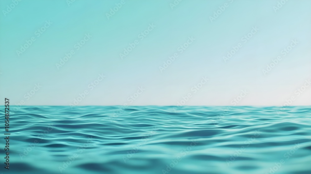 Obraz premium Calm Ocean Waves Abstract