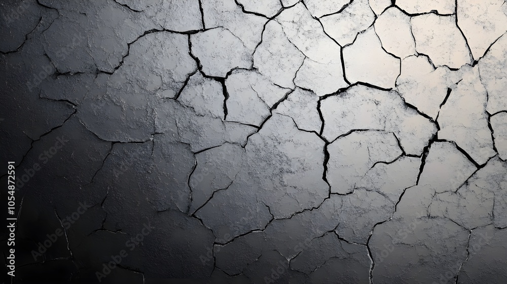 Cracked Black Texture Background Cracked Black Texture Background