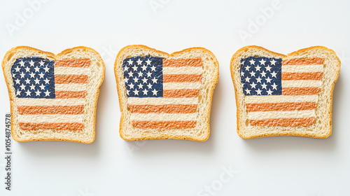 American Flag Toast: A trio...