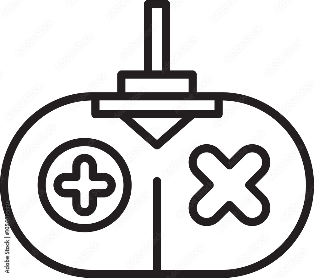 Joystick and Game Controller Line Icon
Joystick and Game Controller Line Icon