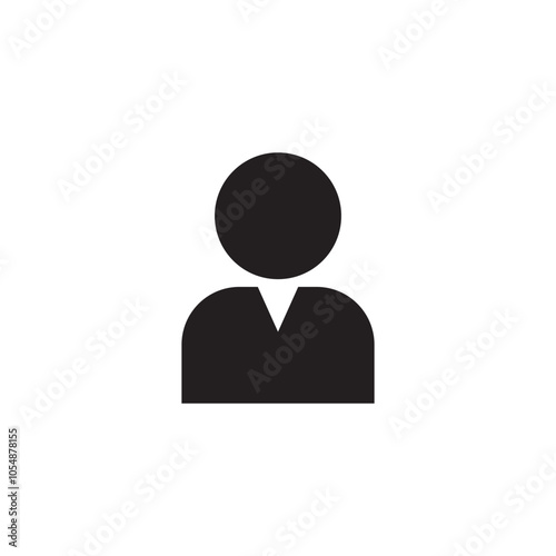 profile icon user people outline person vector symbol 