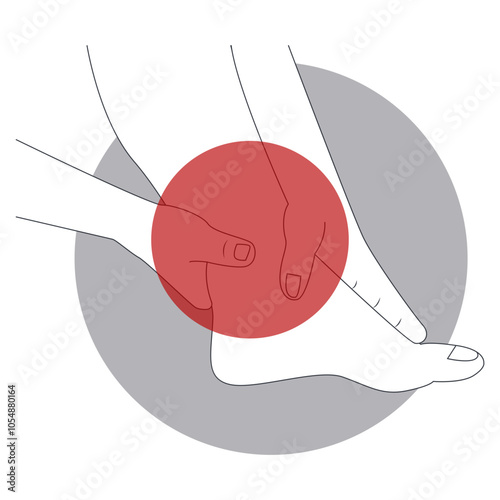 Painful Injuries to Hand and Leg Illustration. Isolated Flat Vector Graphic.