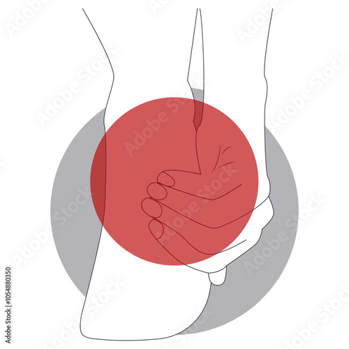 Painful Injuries to Hand and Leg Illustration. Isolated Flat Vector Graphic.