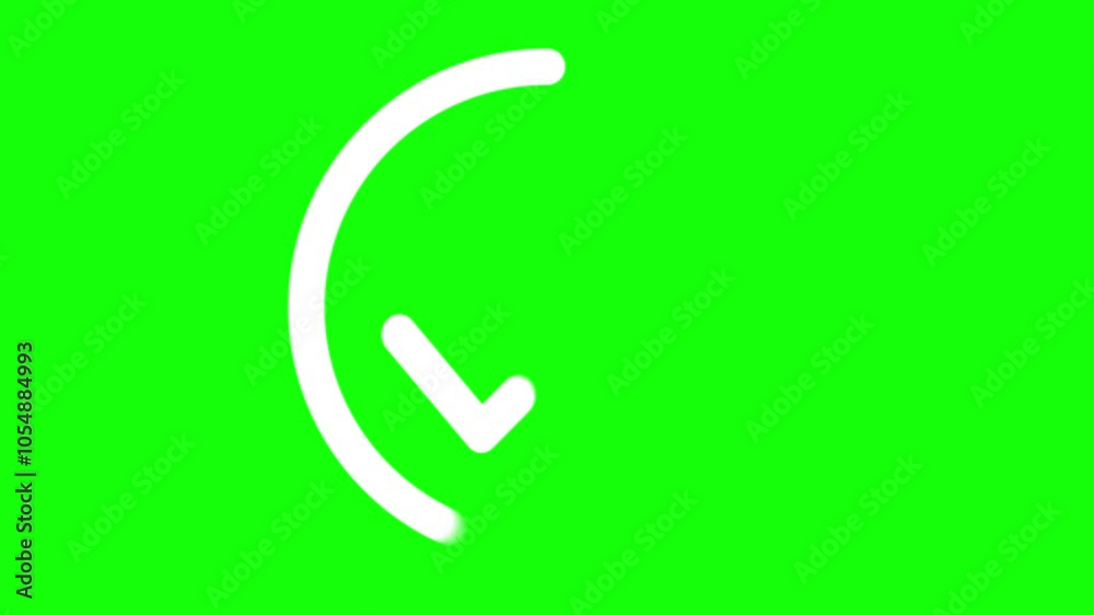 white check mark icon on green screen animation. yes tick. correct, approved, check mark symbol. white check mark icon on green screen animation. yes tick. correct, approved, check mark symbol.