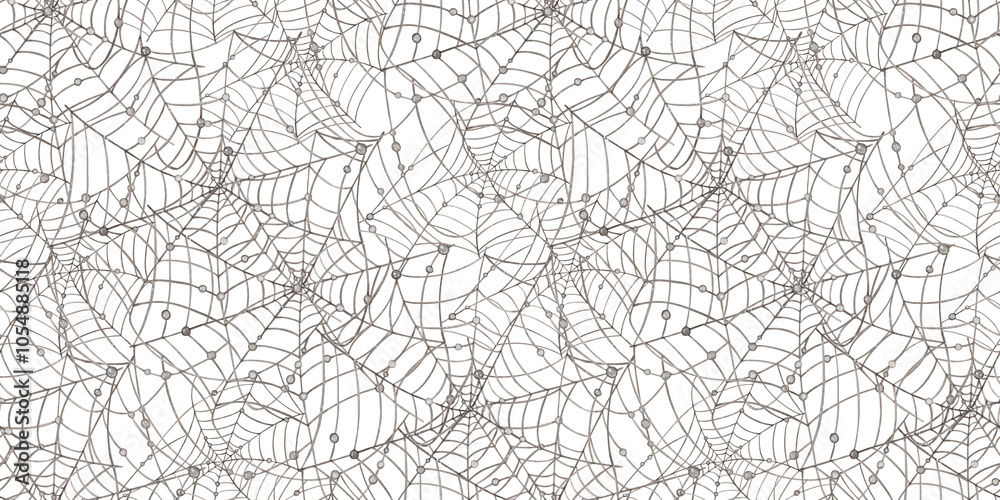 Black spider web with beads pattern for Halloween party decoration watercolor illustration. Spider house isolated from background. Concept design for poster, card, banner, clothing, wallpaper, Black spider web with beads pattern for Halloween party decoration watercolor illustration. Spider house isolated from background. Concept design for poster, card, banner, clothing, wallpaper,