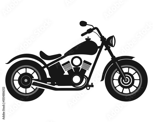 Chopper motorcycle silhouette,Chopper  bike,Chopper motorbike silhouette