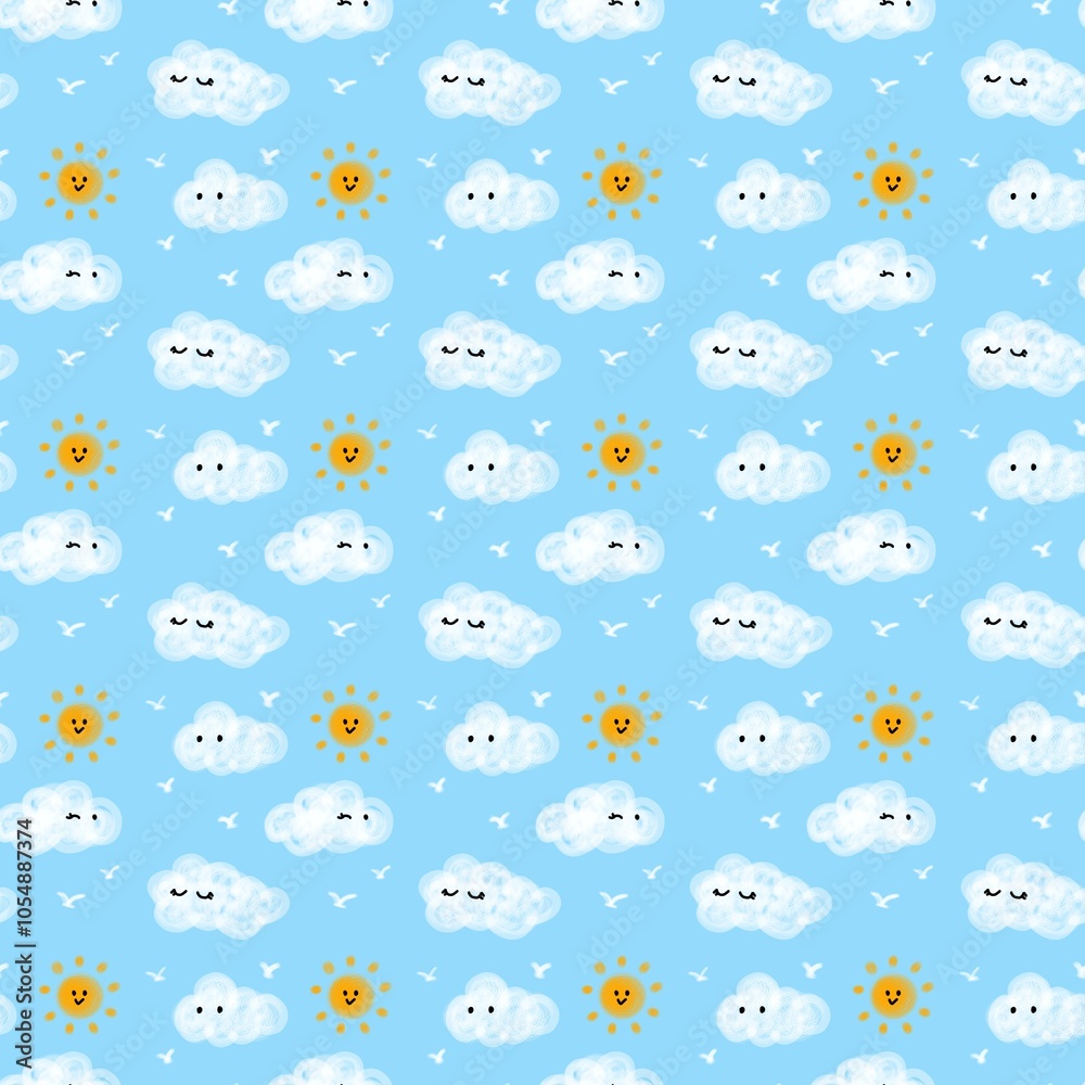 Cute Sunny and clouds