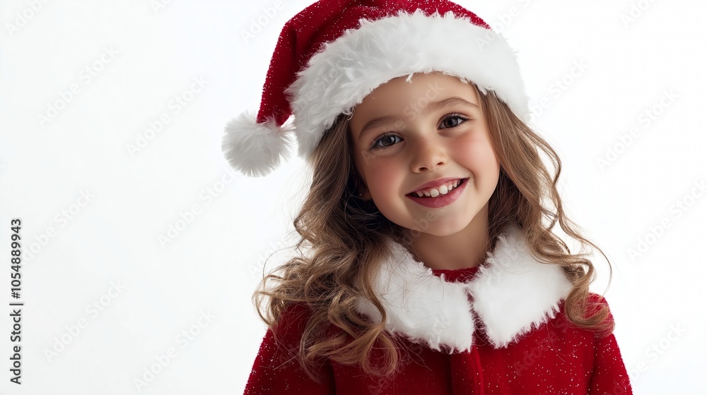 lovely girl costume santa , nice portrait picture lovely girl costume santa , nice portrait picture