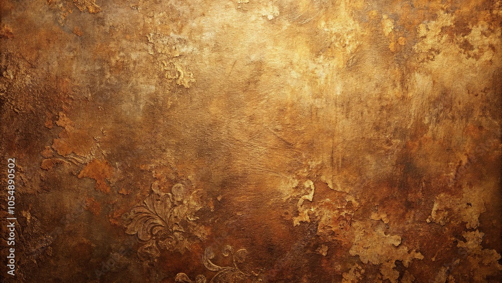Fototapeta premium Weathered elegance textured background in bronze