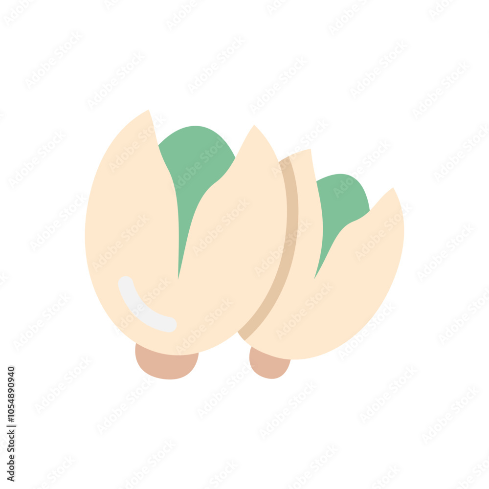 Obraz premium pistachio flat style