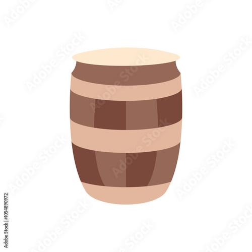 barrel beer flat style