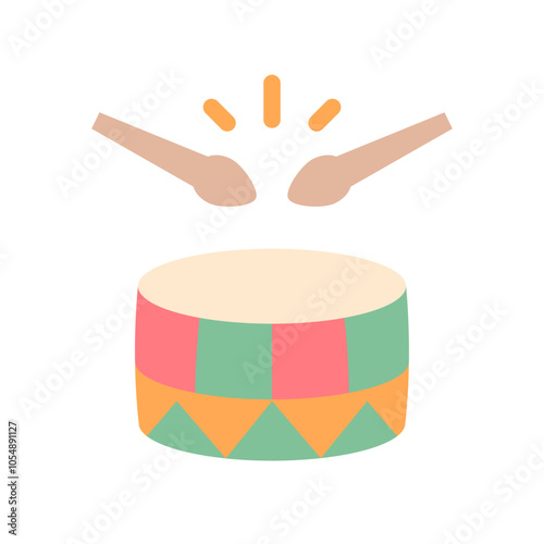 drum flat style
