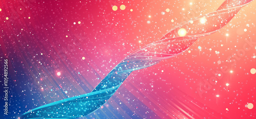 Spiral structure on pink background
